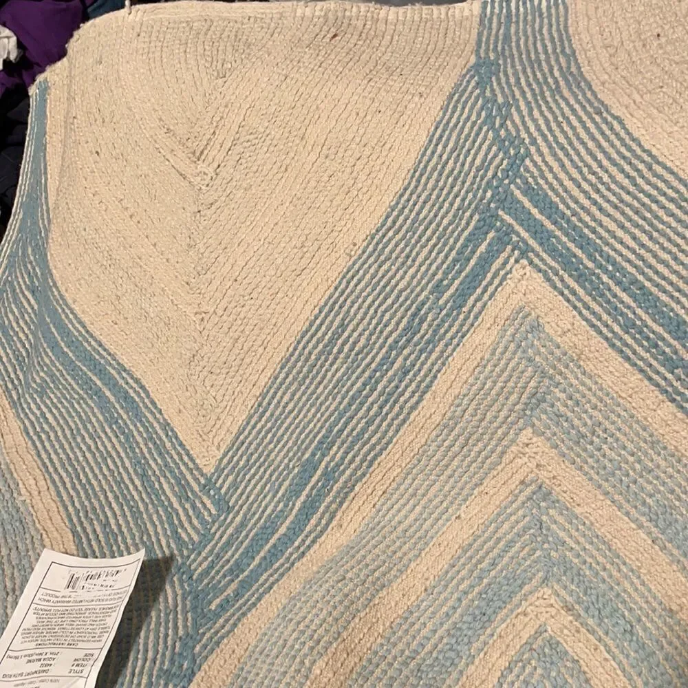 Davenport Bath Rug, 21”x34”, Aqua Marine